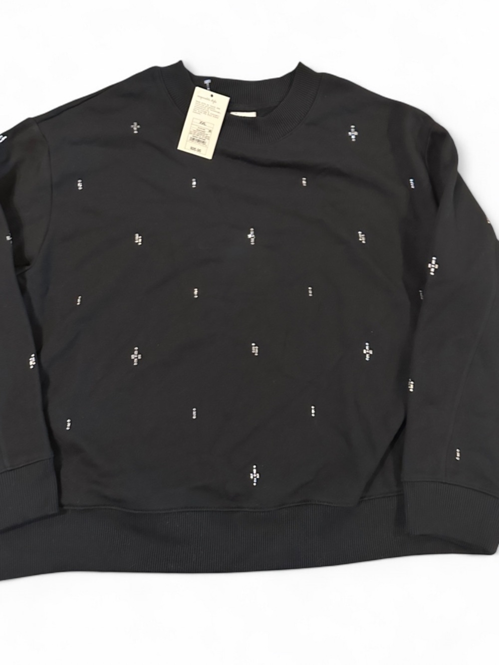 A New Day Black Rhinestone Embellished Sweatshirt ✨🖤
